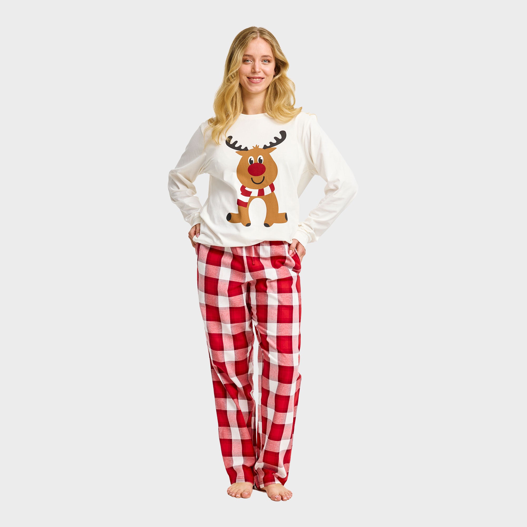 The Reindeer Pyjamas Top - Dame